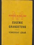 Eugenie grandetová. venkovský lékař - náhled