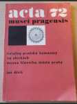 Katalog pražské kameniny - náhled