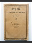 Index ke sbírce zákonů a nařízení za léta 1918-1933 - náhled