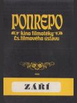 Kino Ponrepo, program září 1976 - náhled