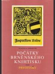 Počátky brněnského knihtisku - prvotisky - náhled