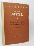 Kritické poznámky k psychoanalyse - náhled