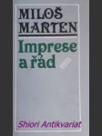 Imprese a řád - marten miloš - náhled