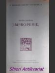 Improperie - básně - dvořák xaver - náhled