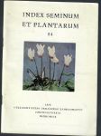 Index seminum et plantarum - náhled