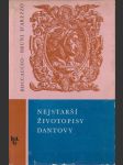Nejstarší životopisy Dantovy - náhled