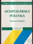 Hospodárska politika moravčík - náhled