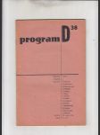 Program D 38 - náhled