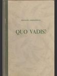 Quo Vadis II. (len druhá časť z trojdielneho zväzku) - náhled