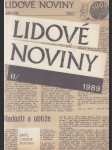 Lidové noviny 1989 - náhled