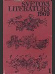 Sborník světová literatura č. 1  -ročník čtrnáctý / 1969 - náhled