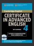 Cambridge English: Certificate in Advanced English 4 - with answers + CD - náhled