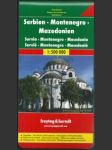 Serbia - montenegro - macedoine – road map - náhled