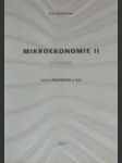 Mikroekonomie ii cvičebnice - náhled