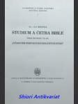 Studium a četba bible podle encykliky pia xii. " o časovém podporování biblických studií " - merell jan - náhled
