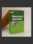 Manažerská ekonomika - náhled