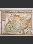 Komenského mapa Moravy (reprint – rytina A. Goose) - náhled
