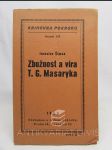 Zbožnost a víra T. G. Masaryka - náhled