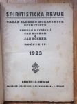 Spiritistická revue 1923 / 4. ročník - náhled