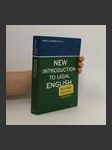 New introduction to legal English. Revised edition. Volume I - náhled