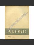 Akord, 1/1938, časopis, katolicky orientovaný měsíčník - náhled