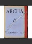 Archa: Revue pro literaturu..., r. XXII. (1934) - náhled