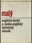 Malý anglicko český a česko anglický technický slovník - náhled