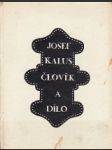 Josef Kalus.Člověk a dílo - náhled