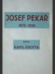Josef Pekař (1870-1930) - náhled