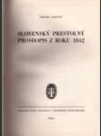 Slovenský prestolný prosbopis z roku 1842 - náhled