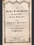 [Nový zákon] Das Neue Testament unseres Herrn und Heilandes Jesu Christi - náhled