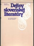 Dejiny slovenskej literatúry - od stredoveku po súčasnosť - náhled