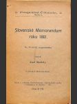 Slovenské Memorandum roku 1861 - náhled