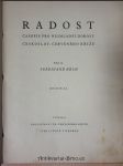 Radost : časopis pro nejmladší radost českoslov. červeného kříže, ročník 11. - náhled