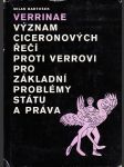 Verrinae: Význam Ciceronových řečí proti Verrovi pro základní problémy státu a práva - náhled