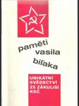 Paměti Vasila Biľaka I-II - náhled