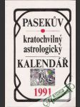 Pasekúv kratochvilný astrologický kalendář 1991 - náhled