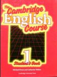 The cambridge english course 1 sb  - náhled