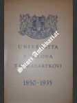 Universita karlova t.g. masarykovi 1850 - 1935 - náhled