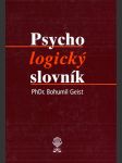 Psychologický slovník - náhled