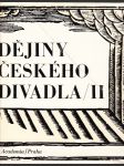 Dějiny českého divadla II.: Národní obrození - náhled