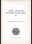 Kapitoly z pedagogiky pro studující tělesné výchovy III. - náhled