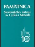 Pamätnica Slovenského ústavu sv. Cyrila a Metoda - náhled
