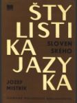 Štylistika slovenského jazyka - náhled