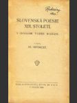 Slovenská poesie XIX. století - náhled